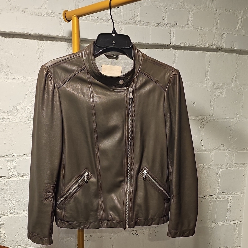 Rebecca Taylor Dark Brown Leather Jacket